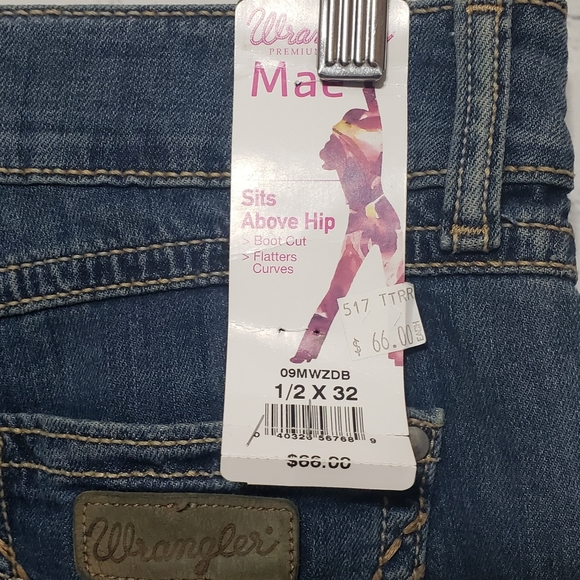 Wrangler NWT Premium Patch Sz 1/2 × 32 Mae Jeans - Picture 14 of 16